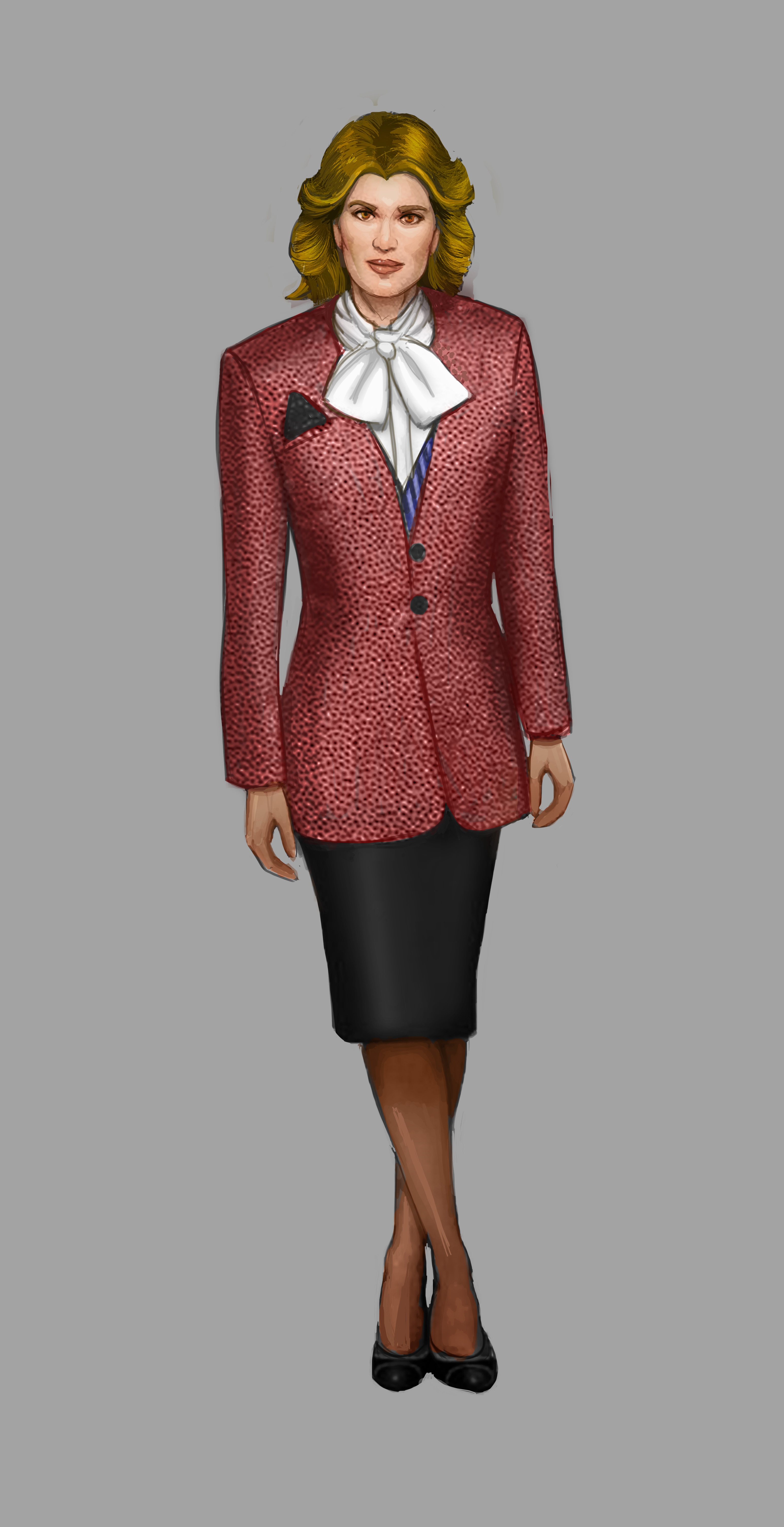Computer Tycoon Woman Character