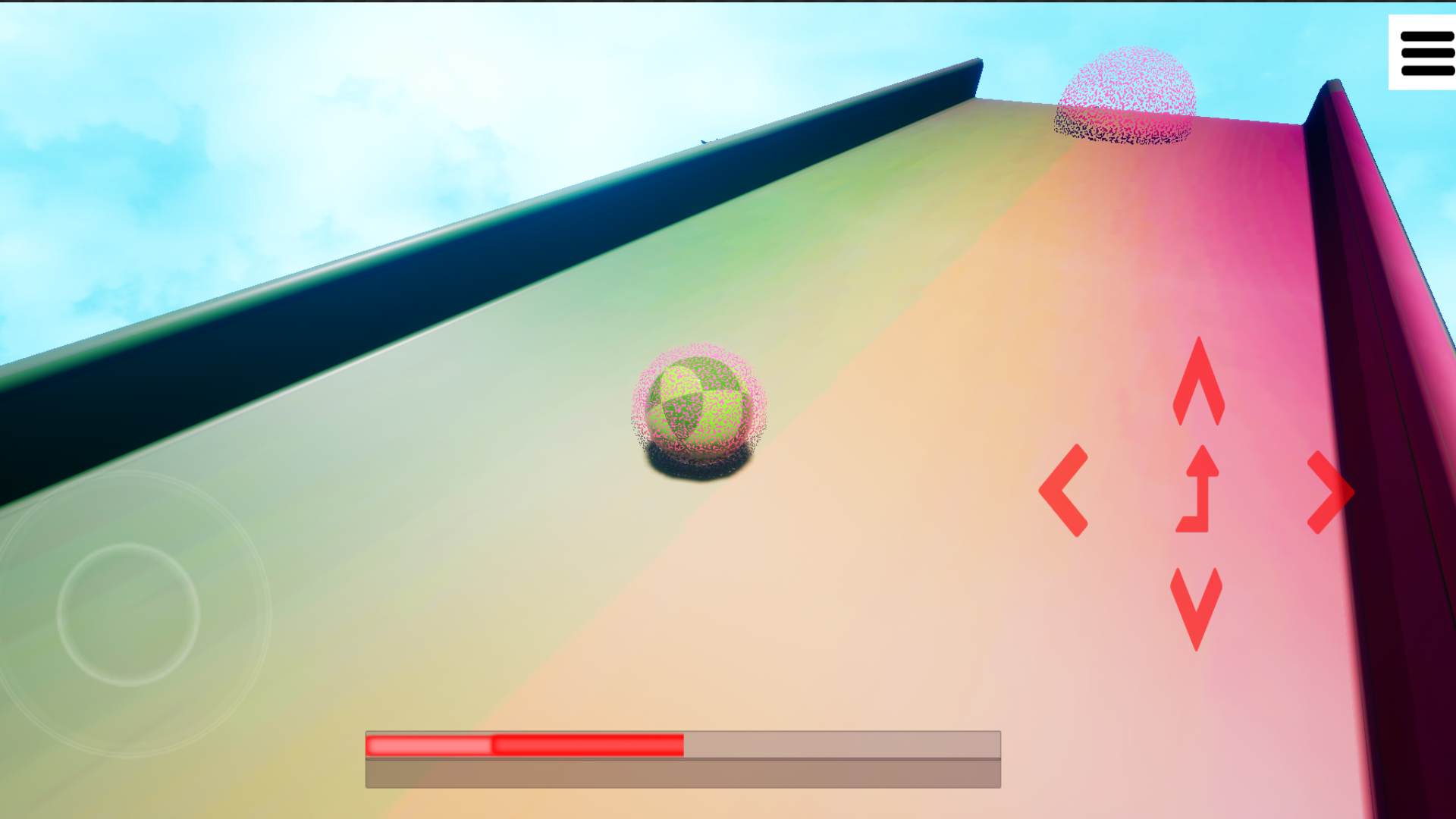 3D ball green ball base