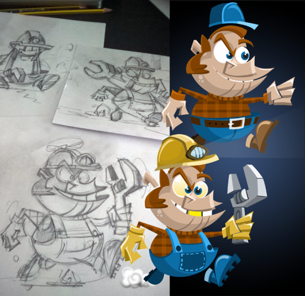 Development of our first character, hero.
