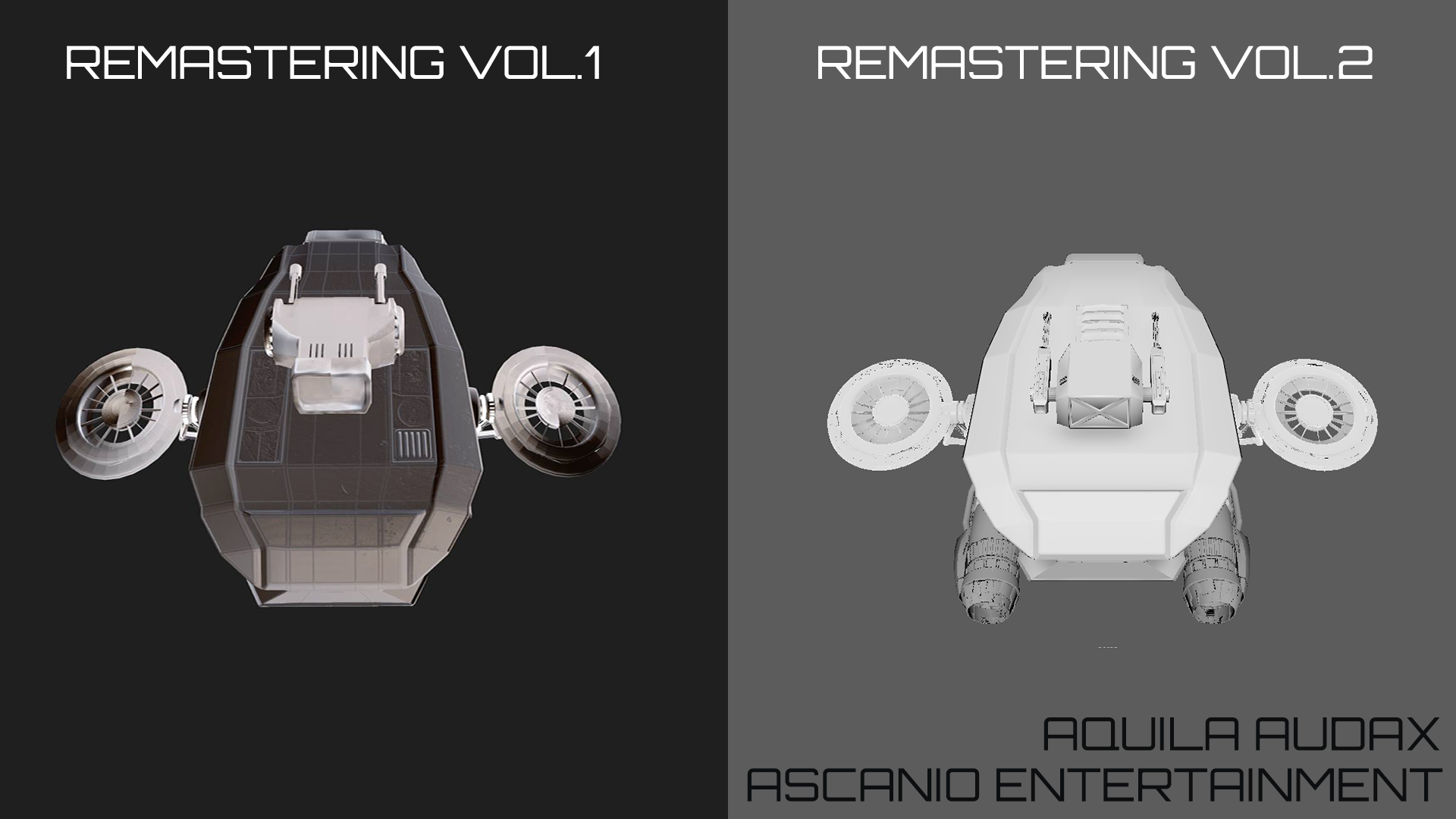 Aquila Audax comparison picture for the remastering