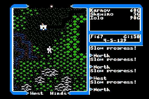 At first glance, Ultima V is a fairly typical looking RPG from the 80s