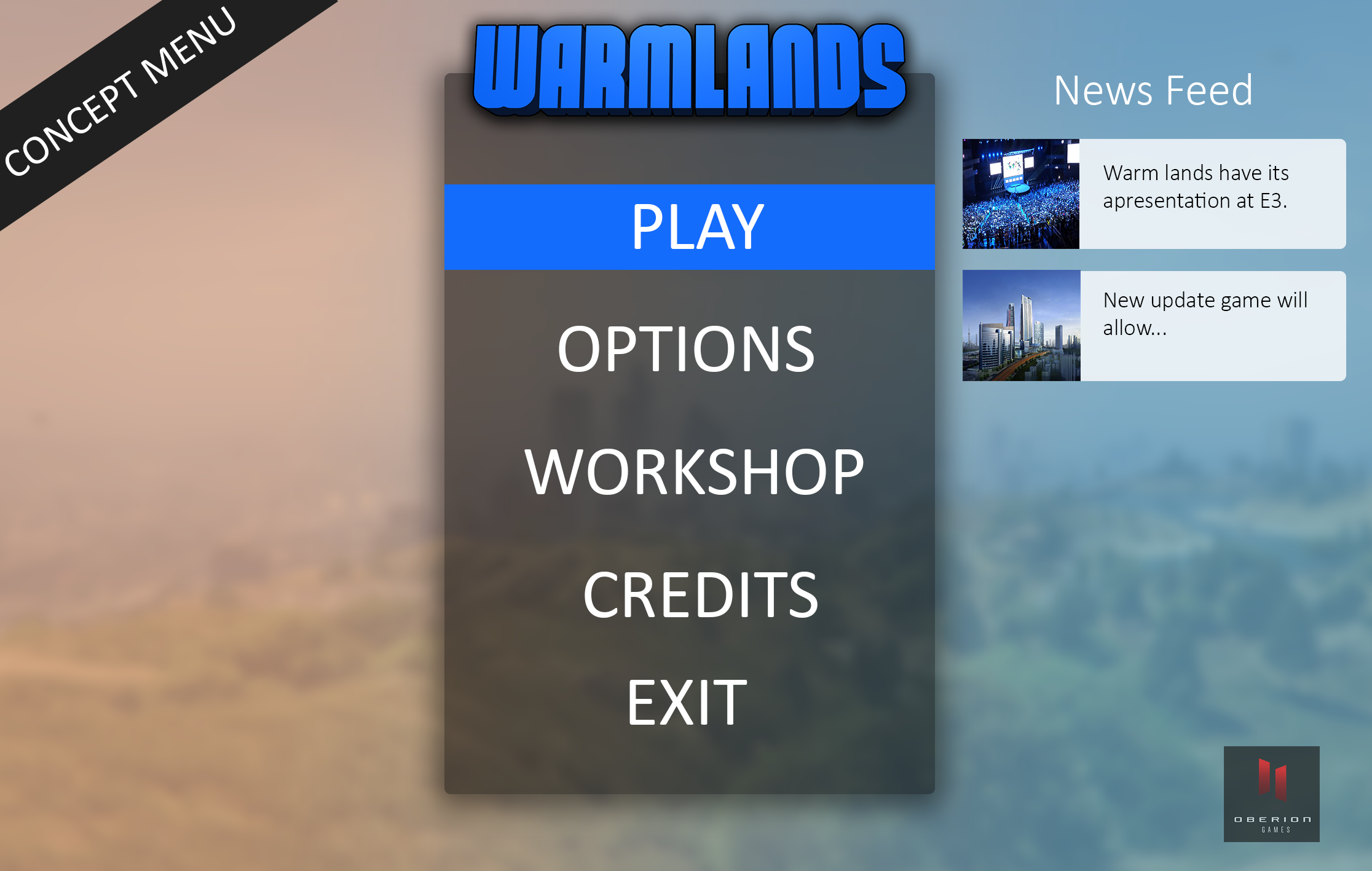 Main menu