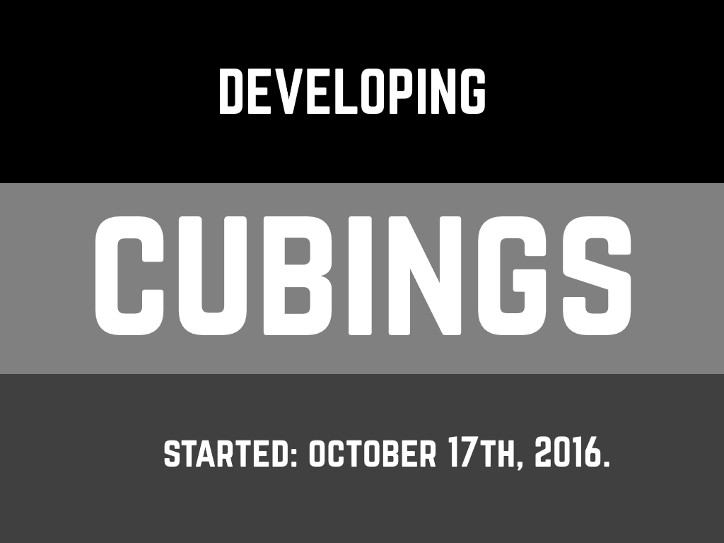Developing Cubings