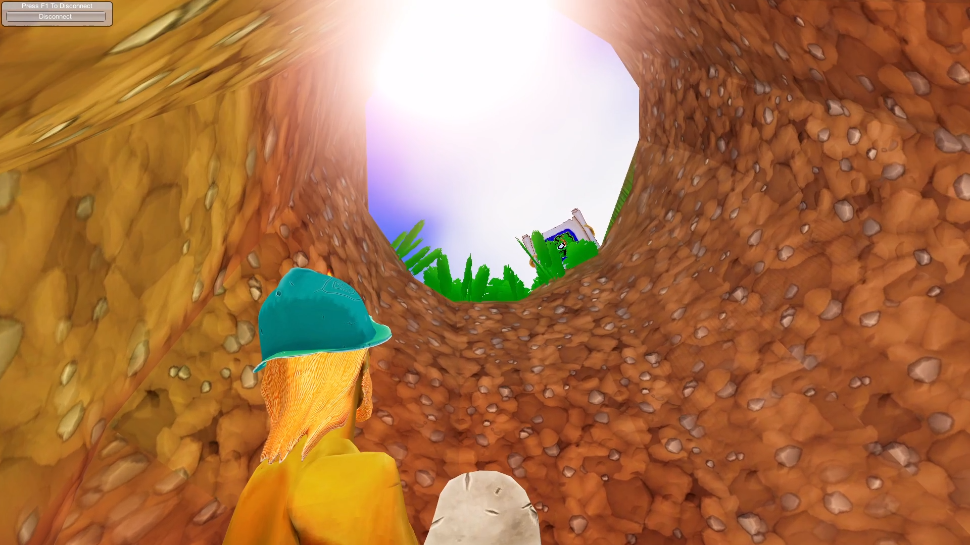 Digging a hole and looking for treasure