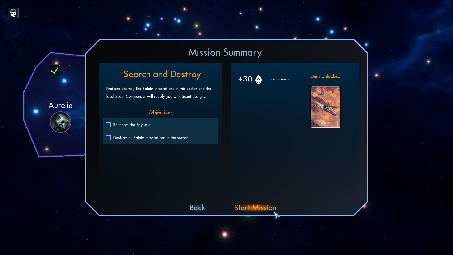 mission screen