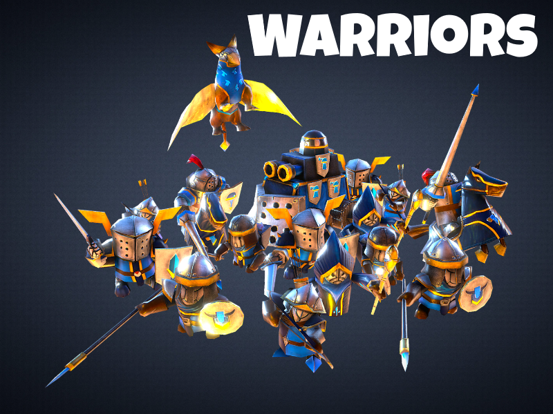 Horde attack warriors
