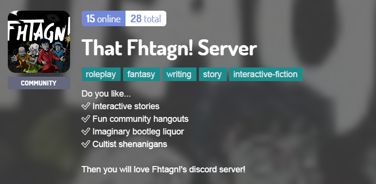 That Fhtagn! Server