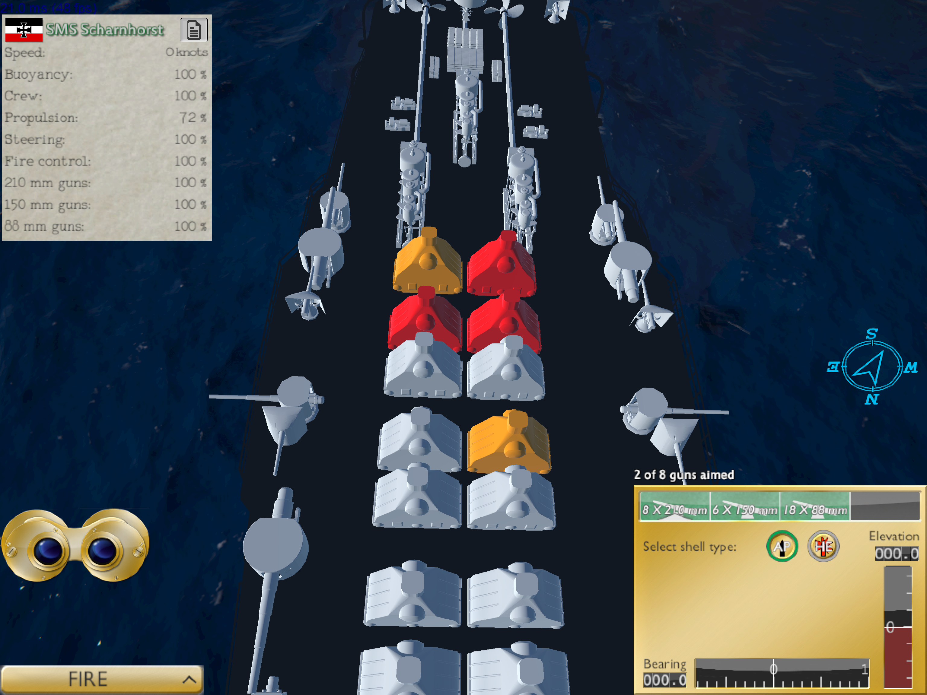 Scharnhorst X ray view  5 boiler