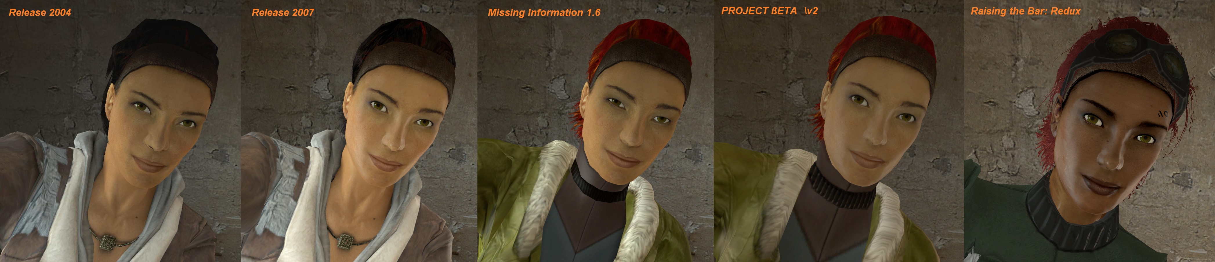 Alyx Vance Comparsion image - rataje - IndieDB