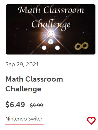Math Classroom Challenge deals Nintendo Switch