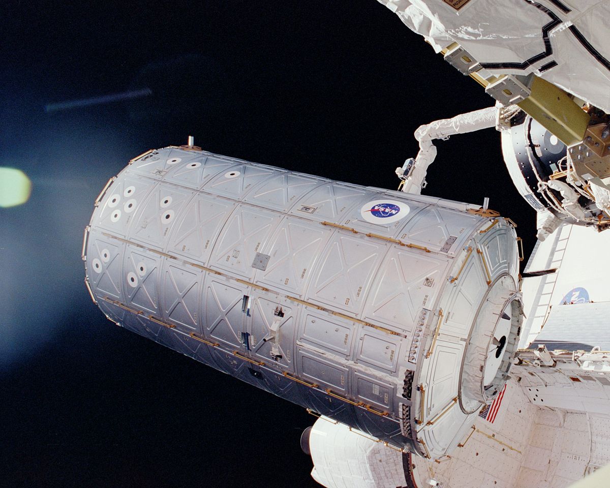 Destiny seen during installation in 2001. Image by NASA