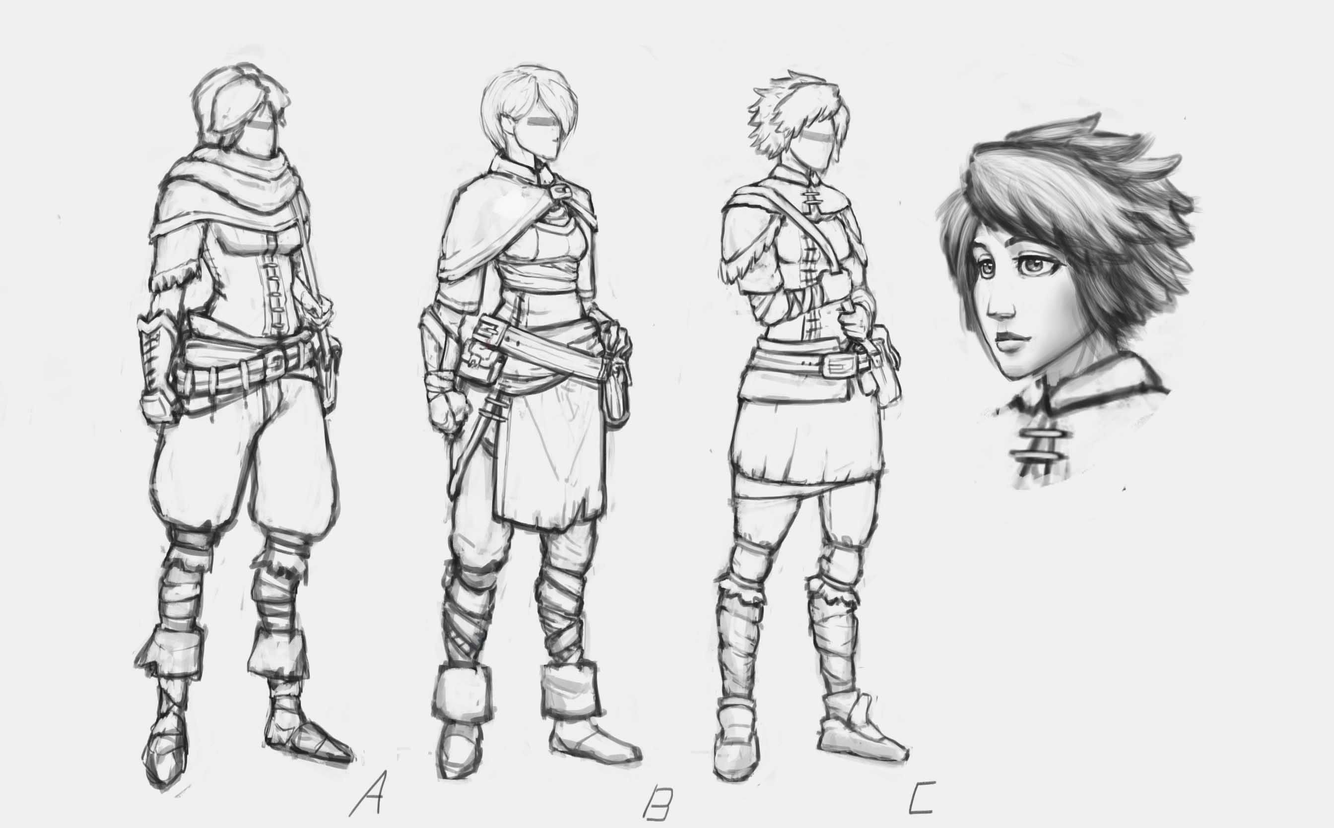 Early design sketches