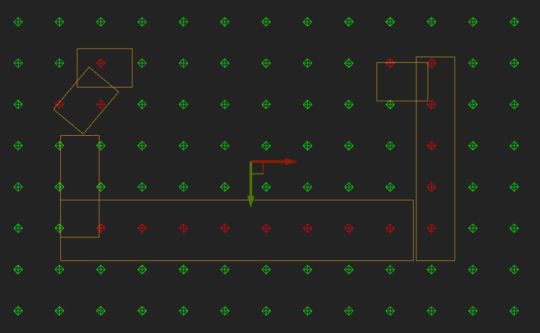 Valid And Invalid Grid Top View Collision