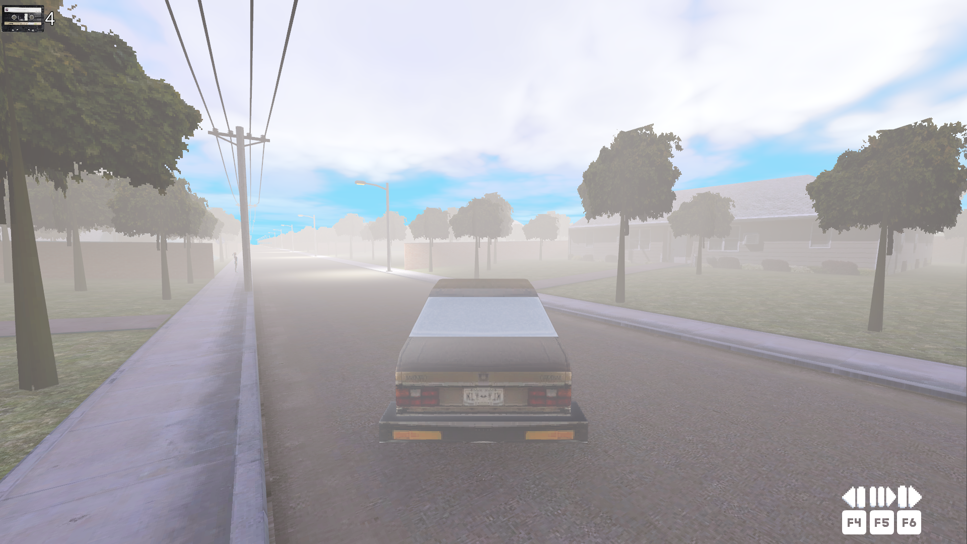Doctor Kairokos driving a car
