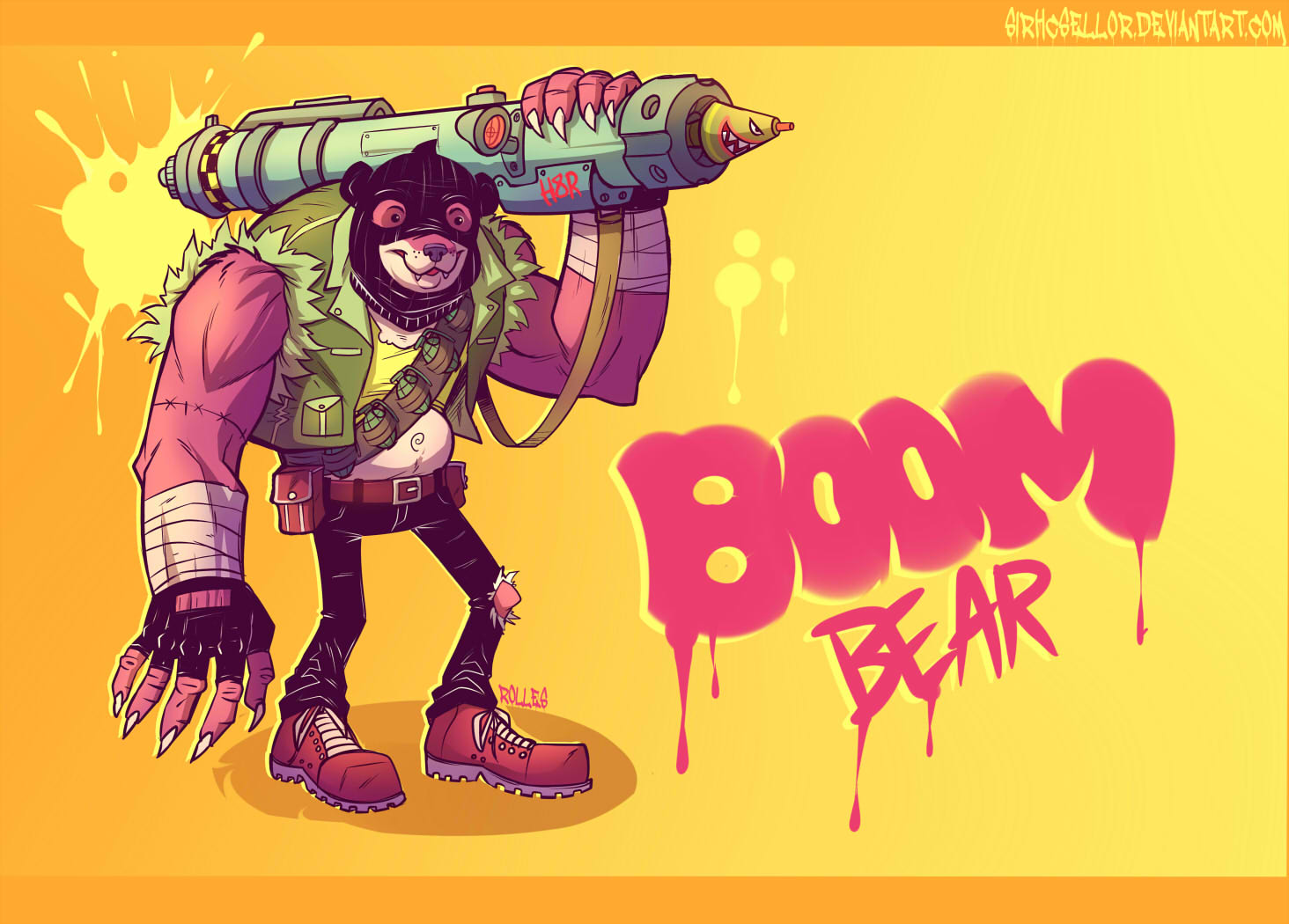 Boom bear fin SMALL