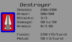 Destroyer Ship Details