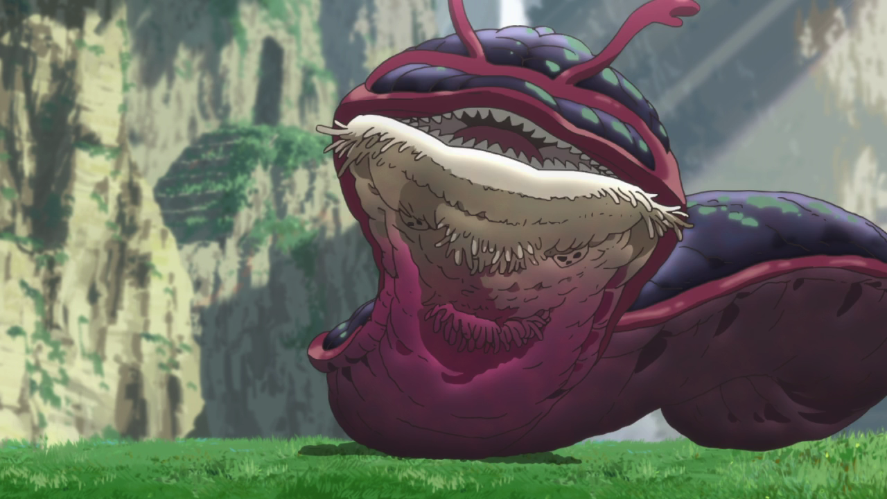 The dangerous crimson splitjaw from Made in Abyss