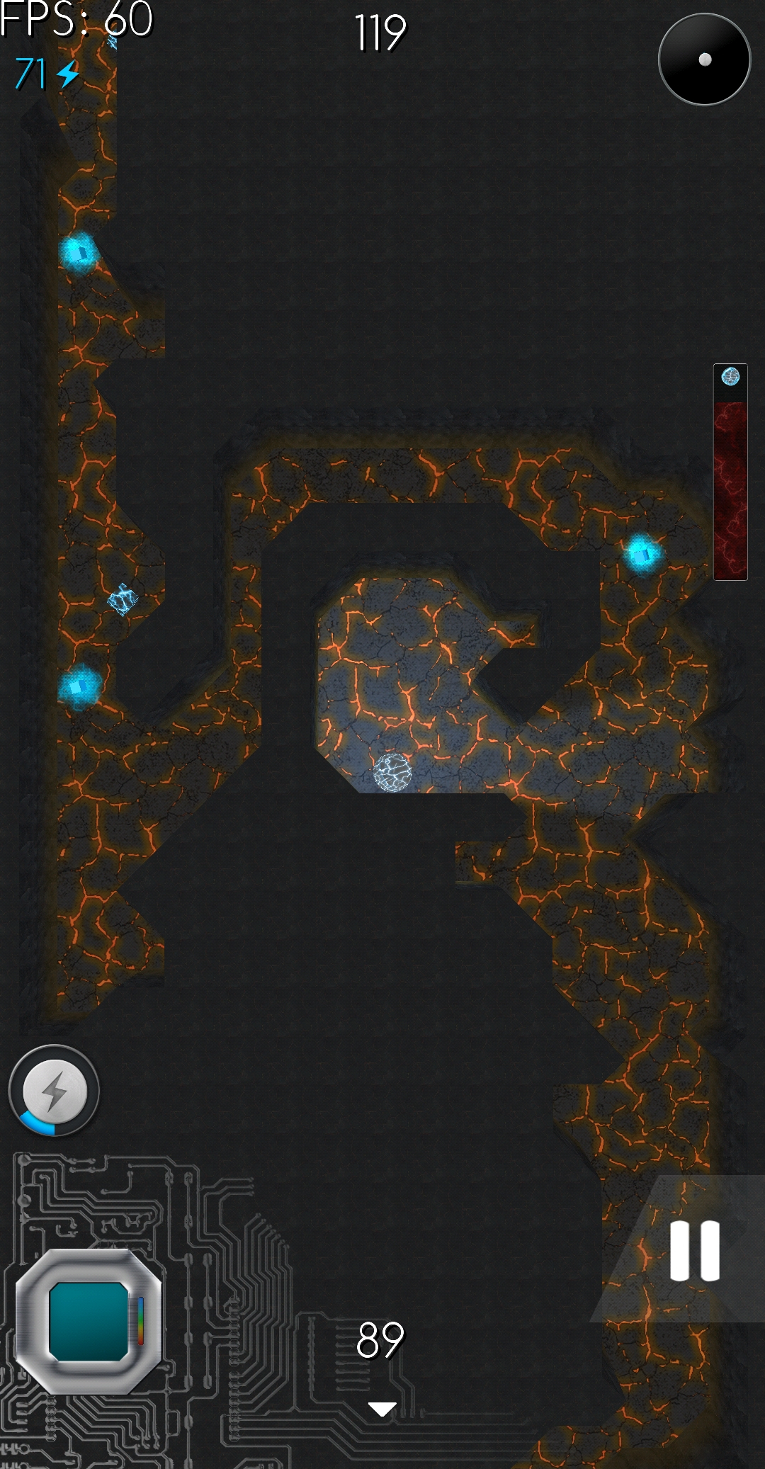 Screenshot Lava Running Labyrinth Version 1.3.5