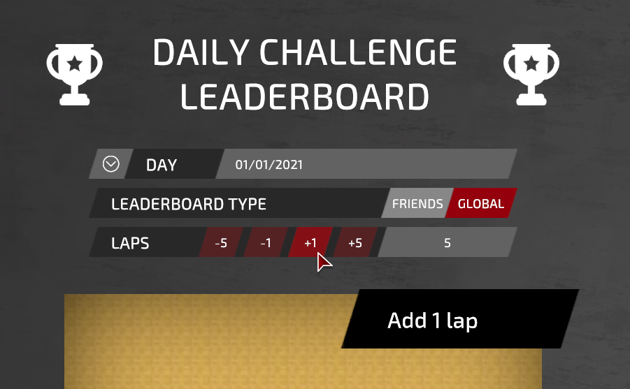 Leaderboard Laps