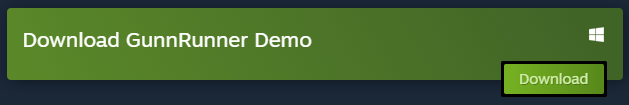 A button to download the GunnRunner Demo