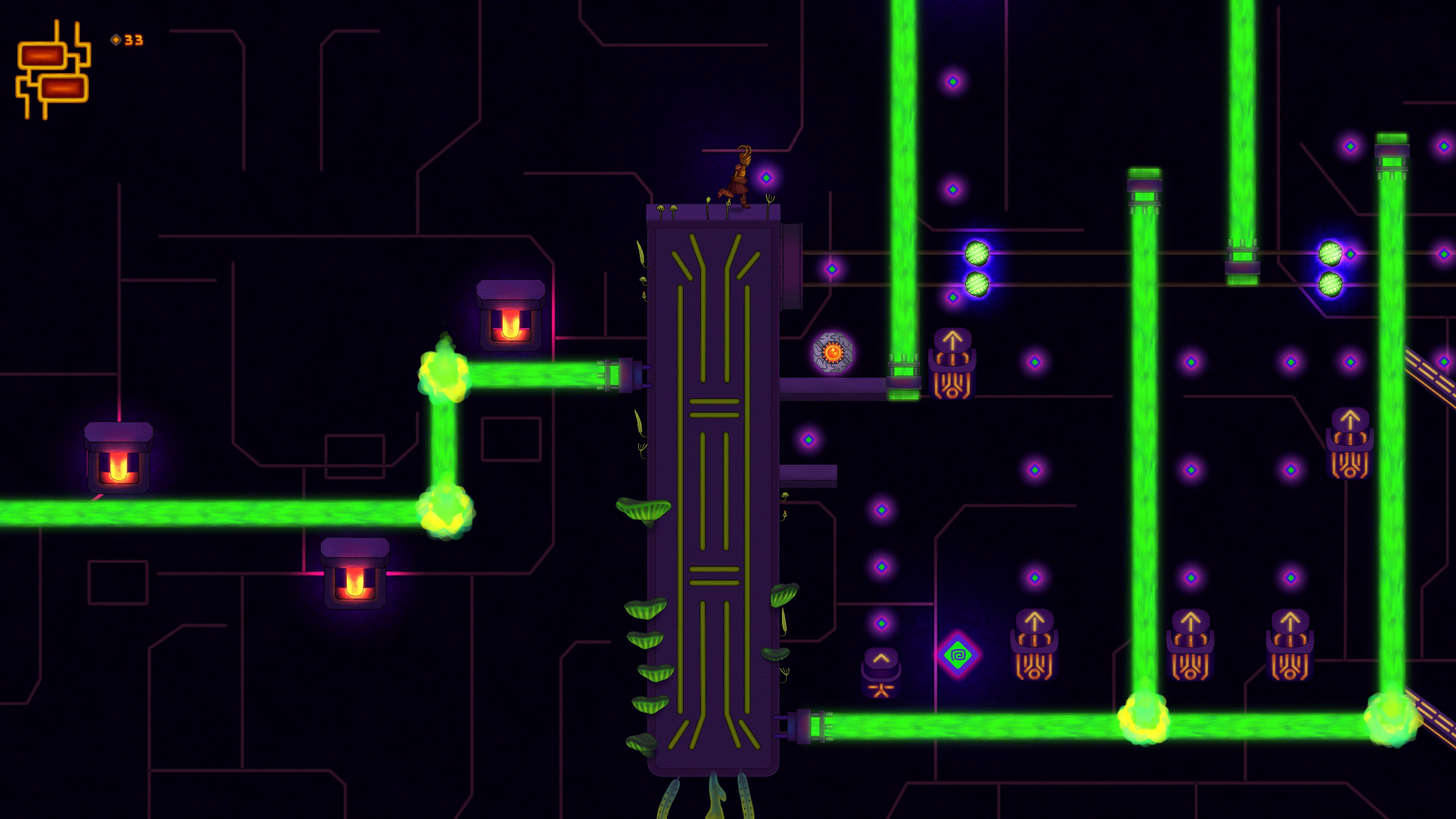 Level with added lighting