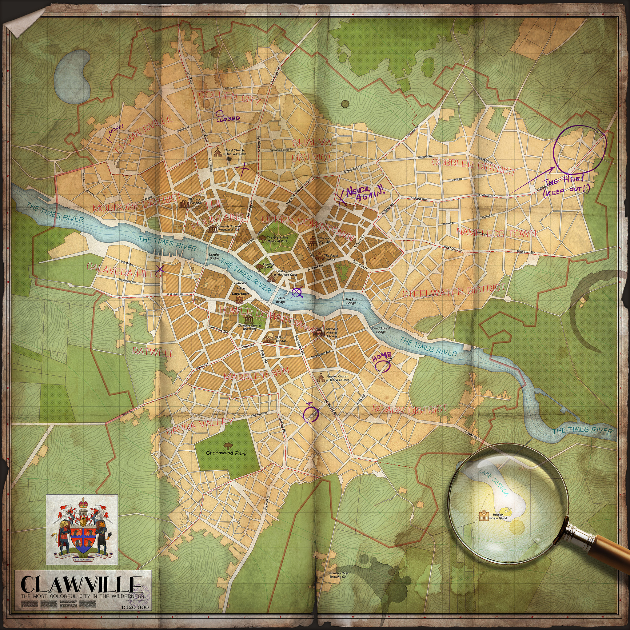 CLAWVILLE MAP Paper prev color