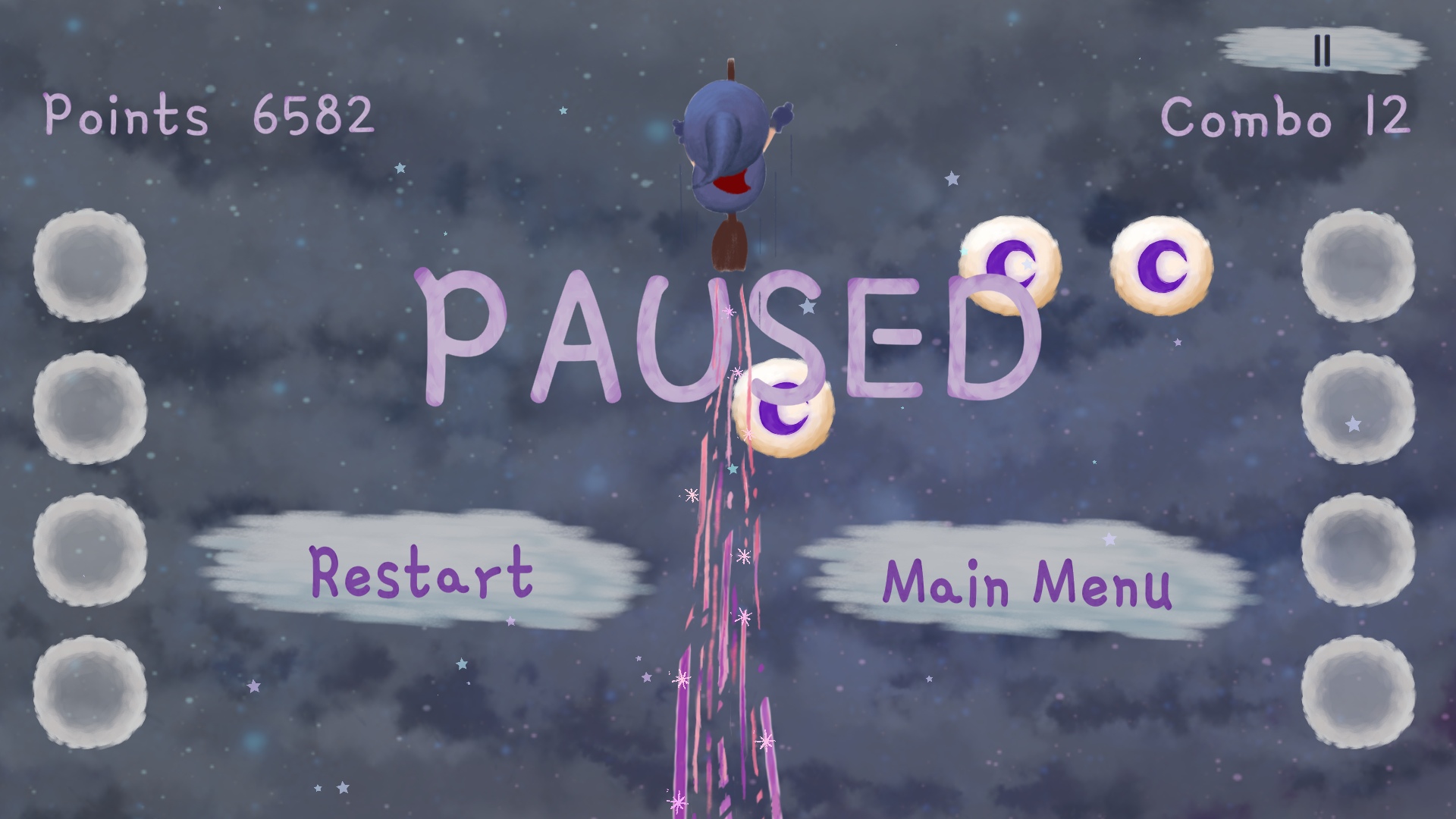 Pause screen