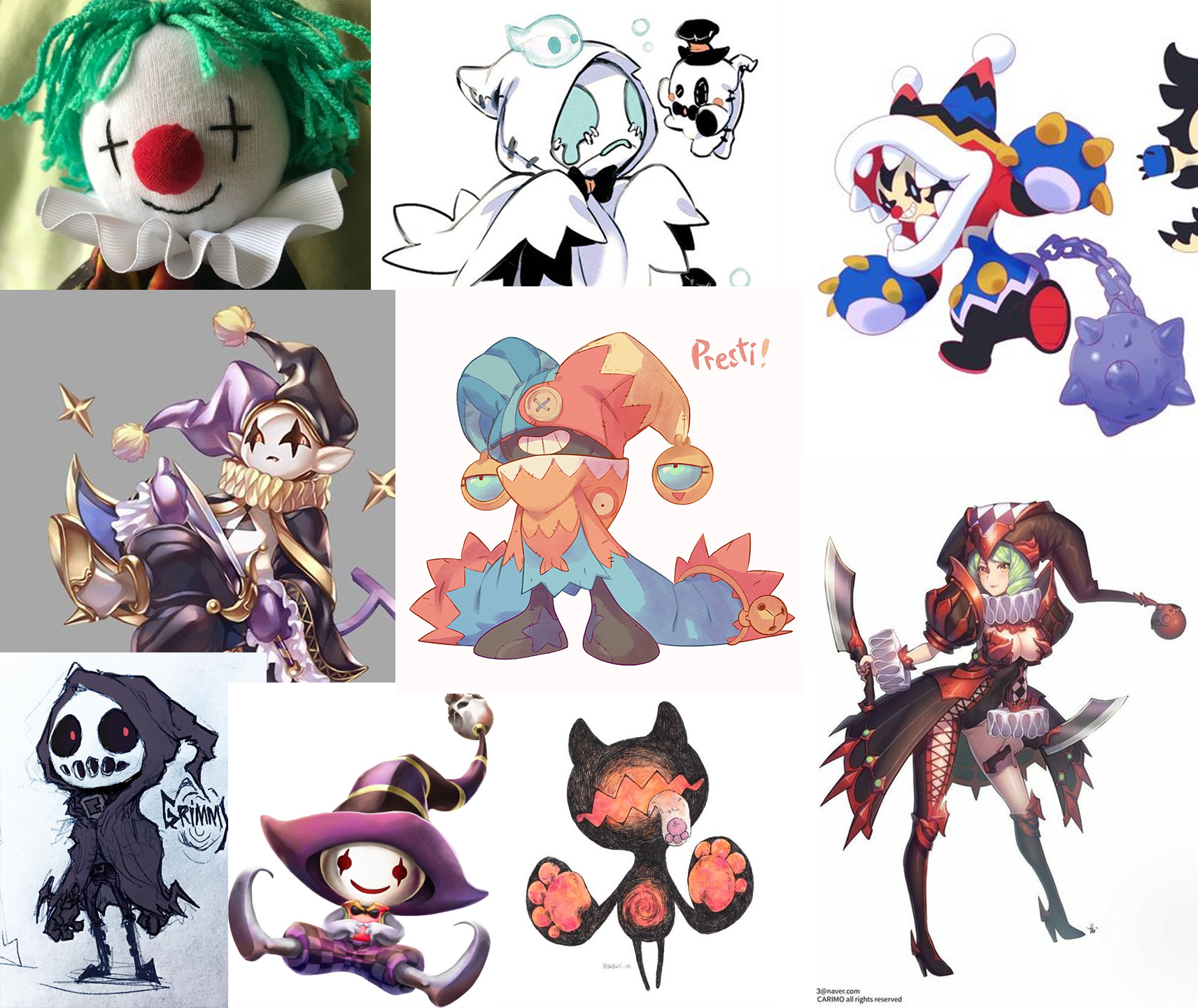 Clown Moodboard