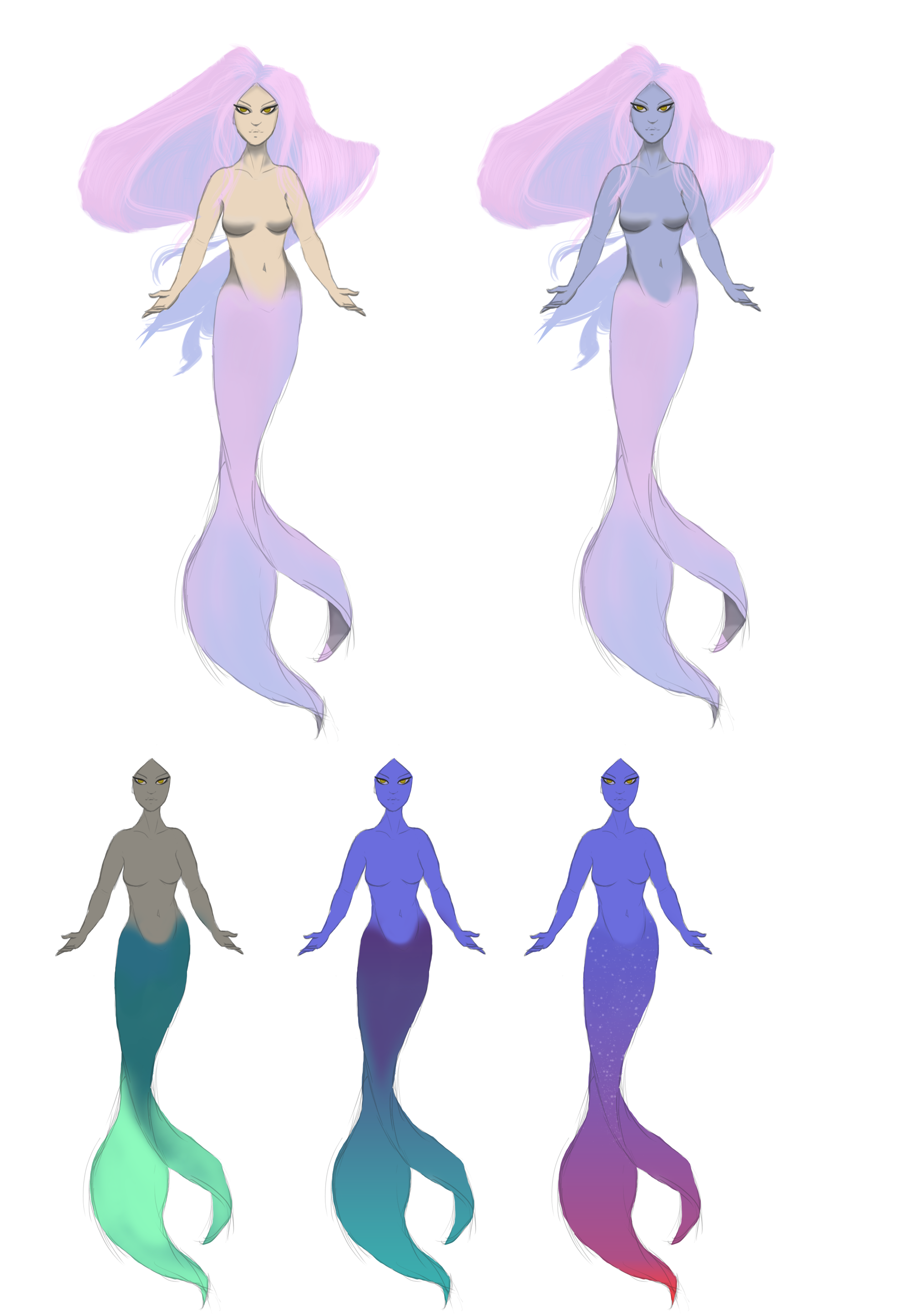 The first mermaid concepts