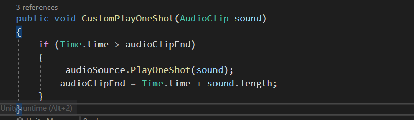Script for our custom play sound function