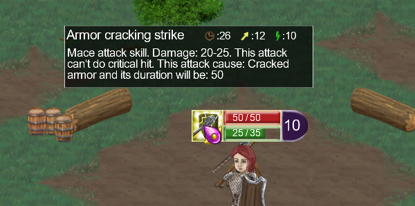 Armor cracking strike