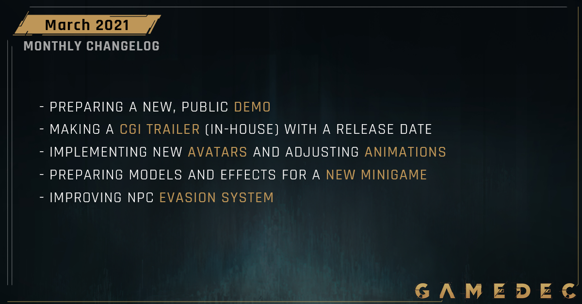 GD changelog mar li