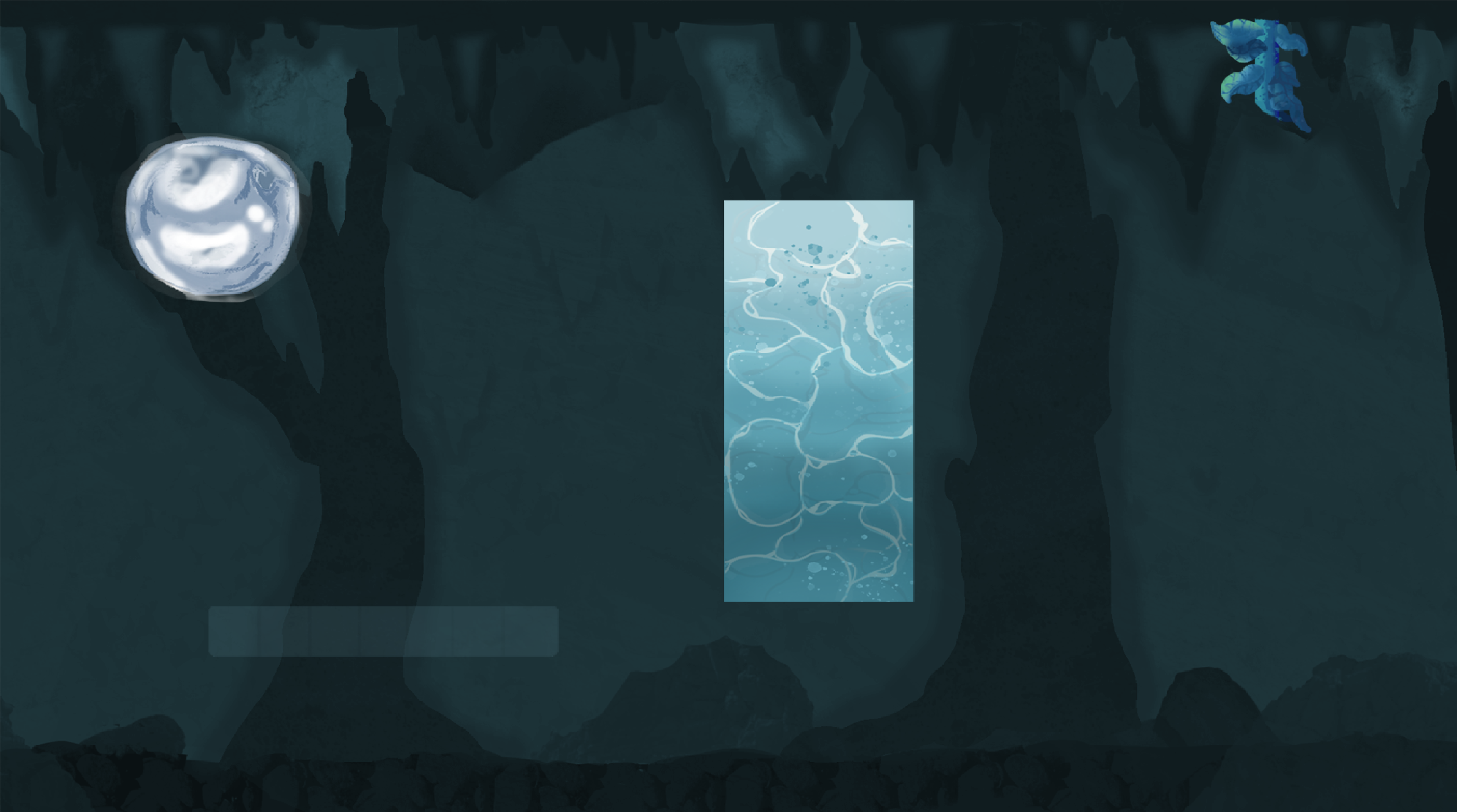 Blue environment elements concept