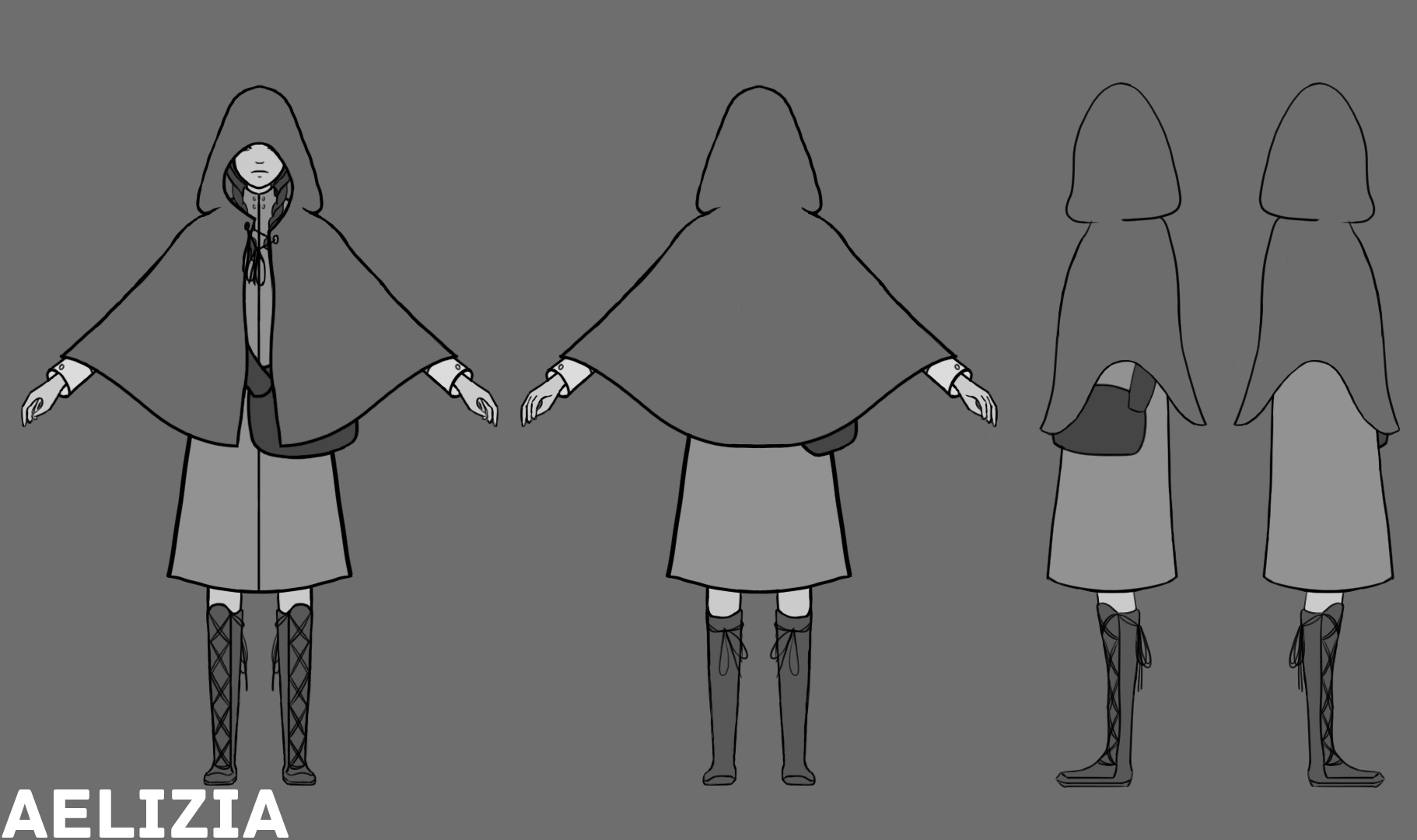 4   Modelsheet With Cloak