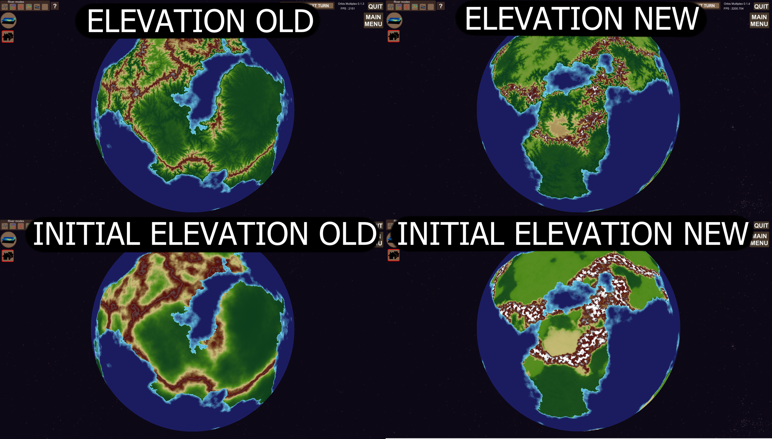 elevation comparison