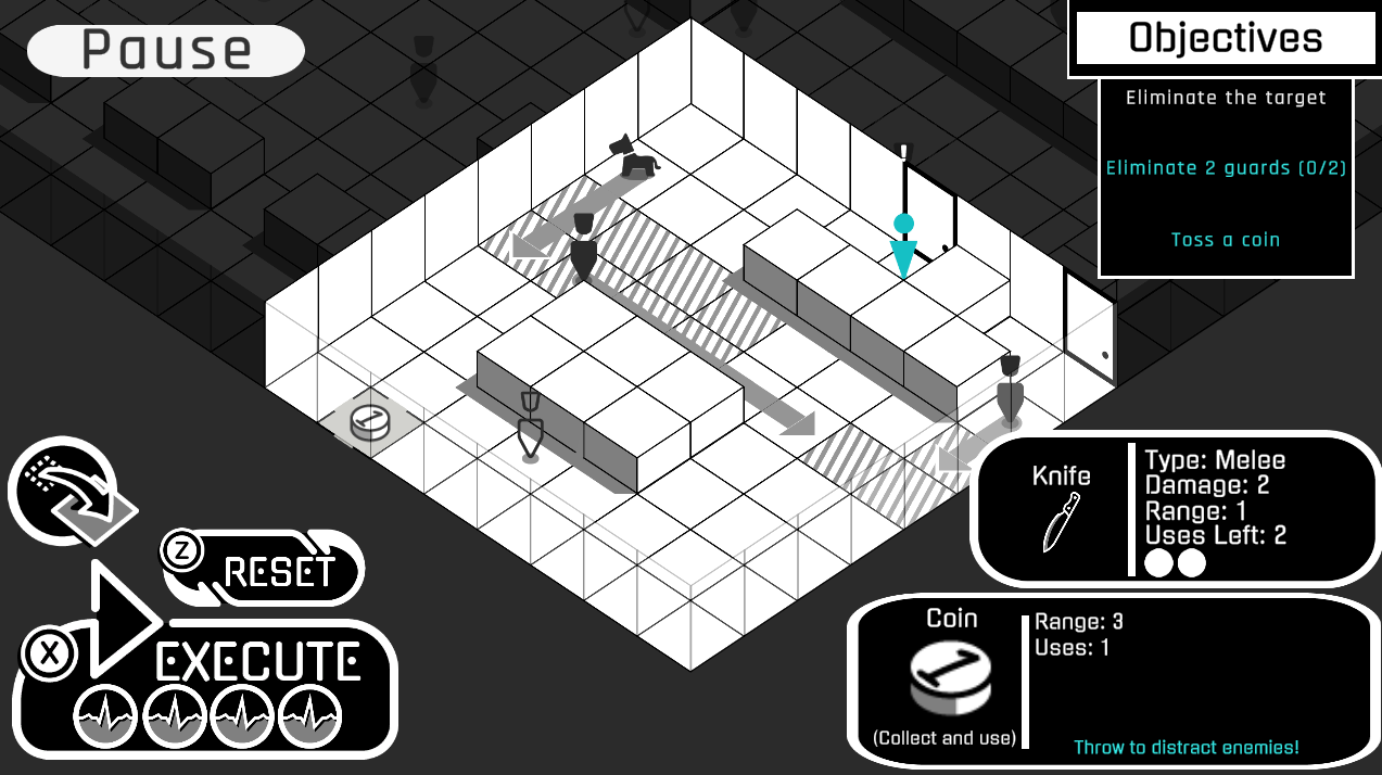 In-game scene during the player's turn