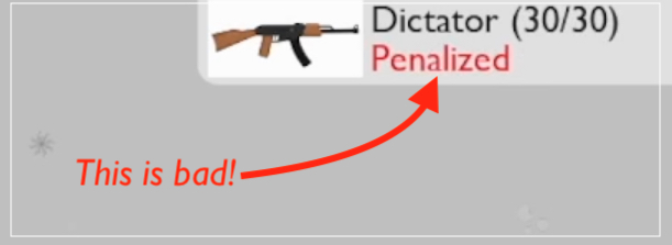weapon penalty