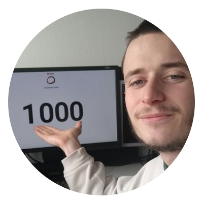 That's me just after getting 1000 subscribers on Youtube 🤩