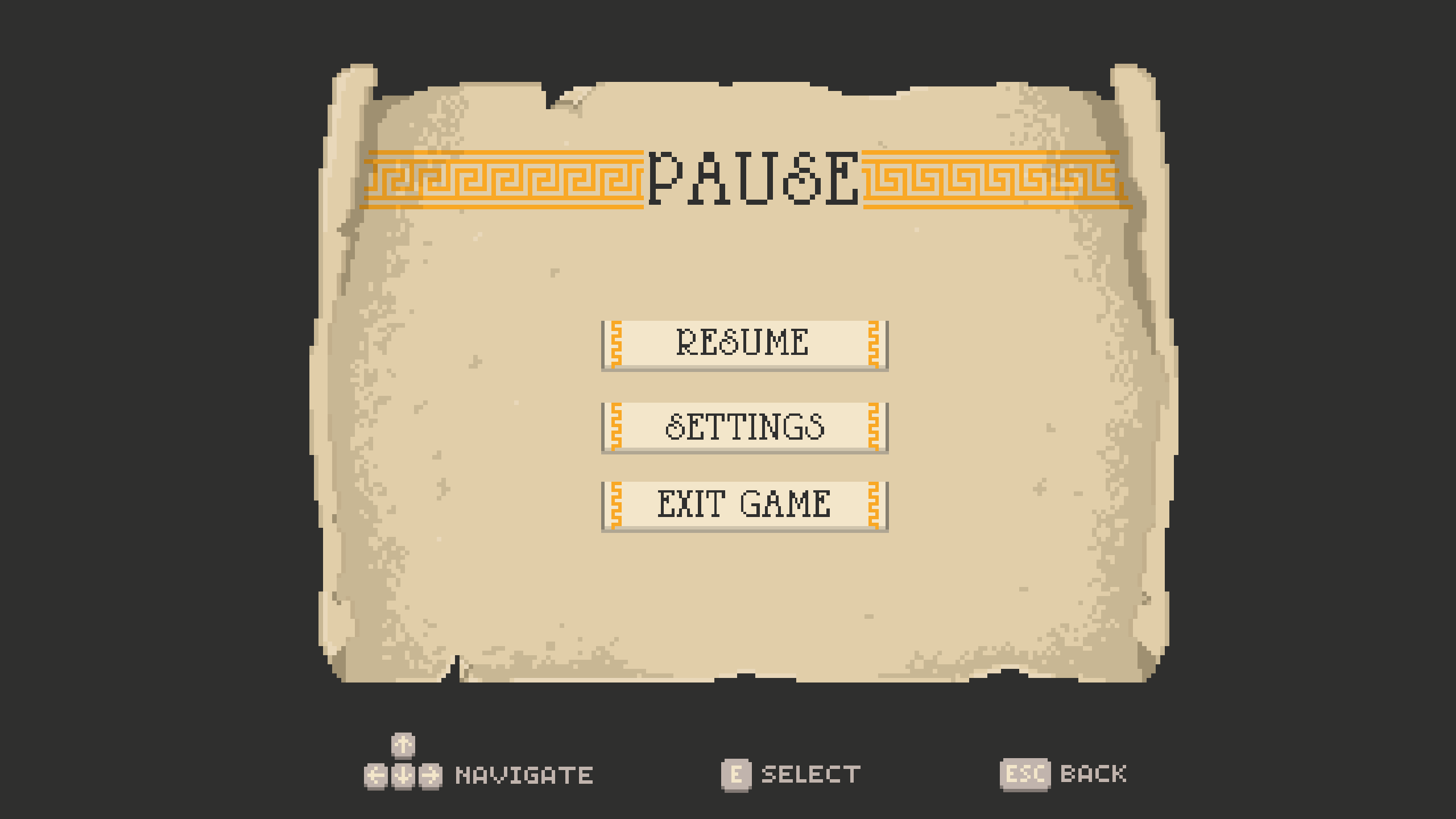 pause menu final