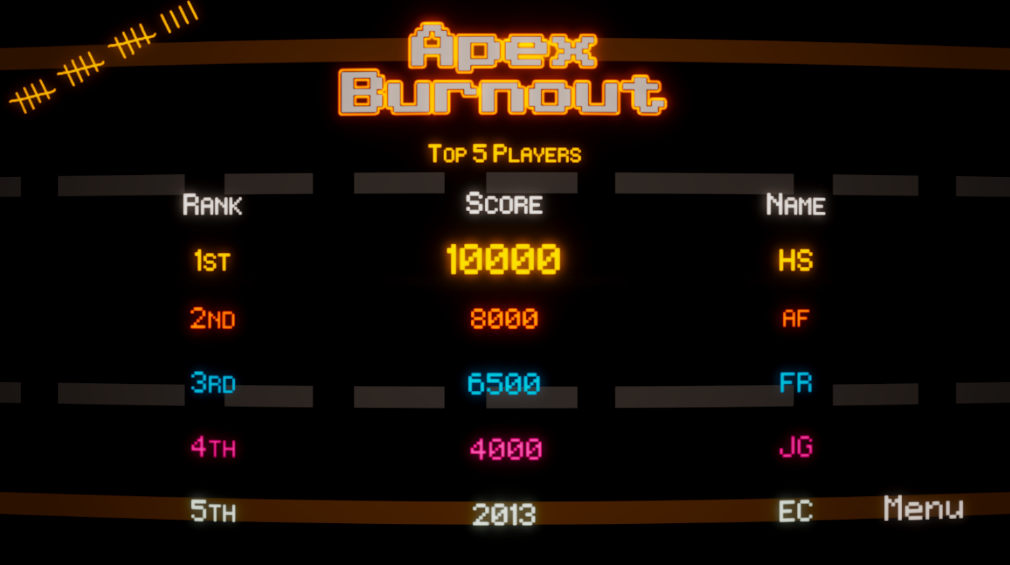 AP Burnout HighScore