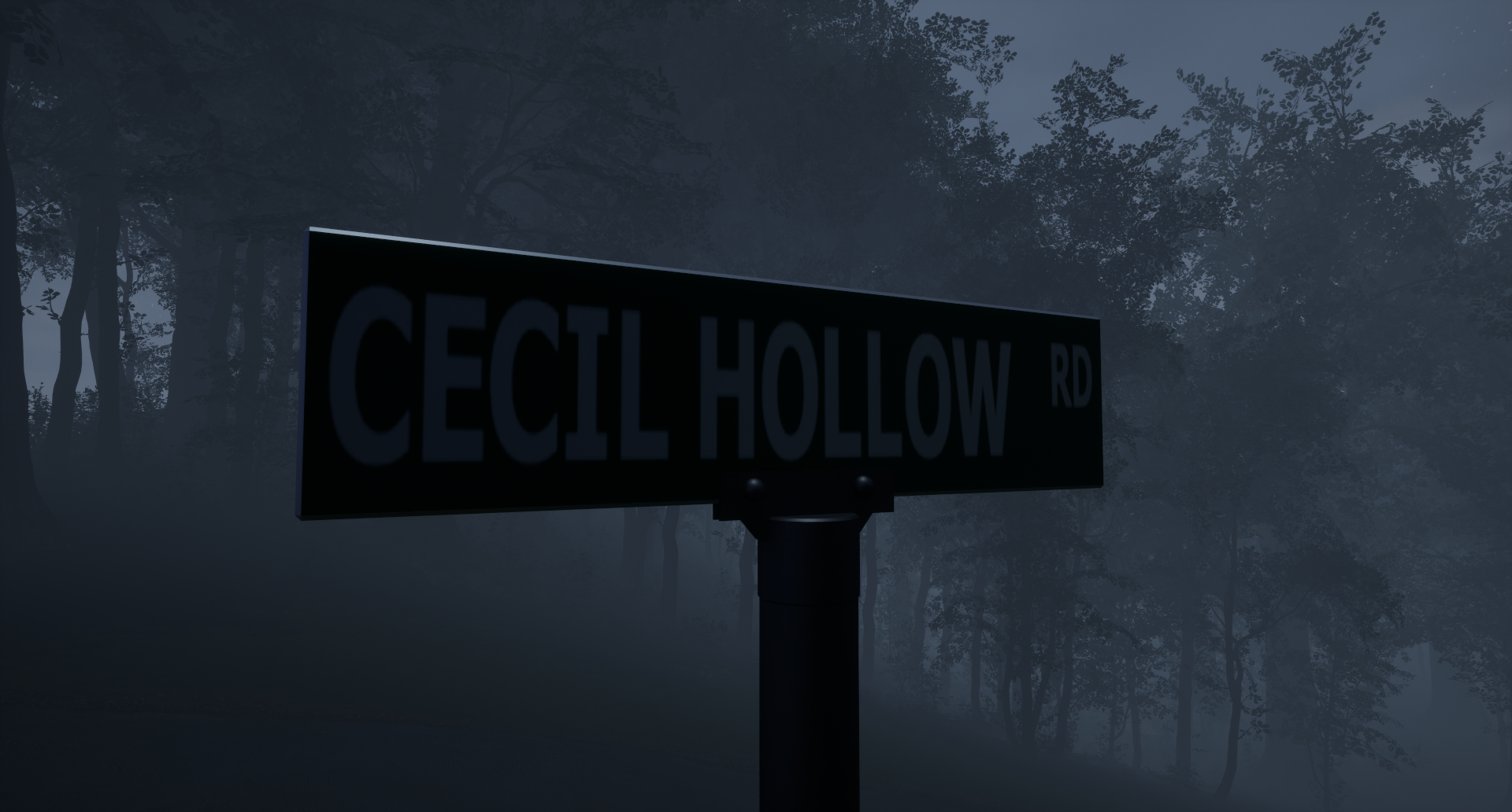 Cecil Hollow Road Sign