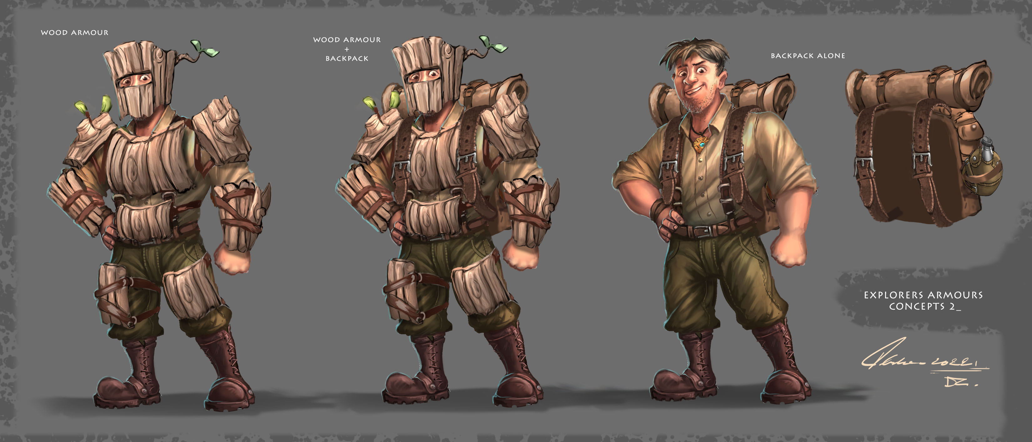explorer armour wood armor