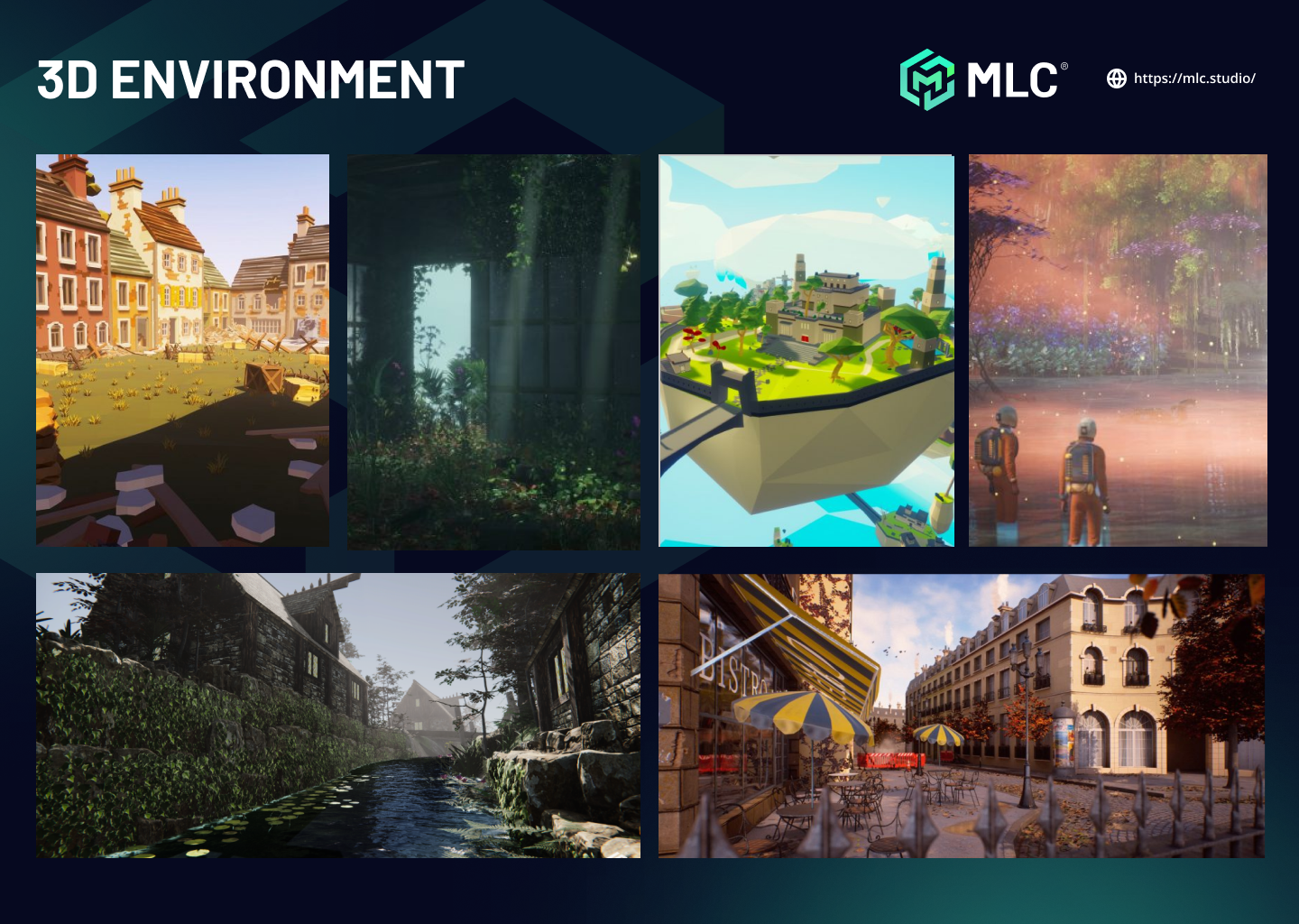 3d environments built by MLC