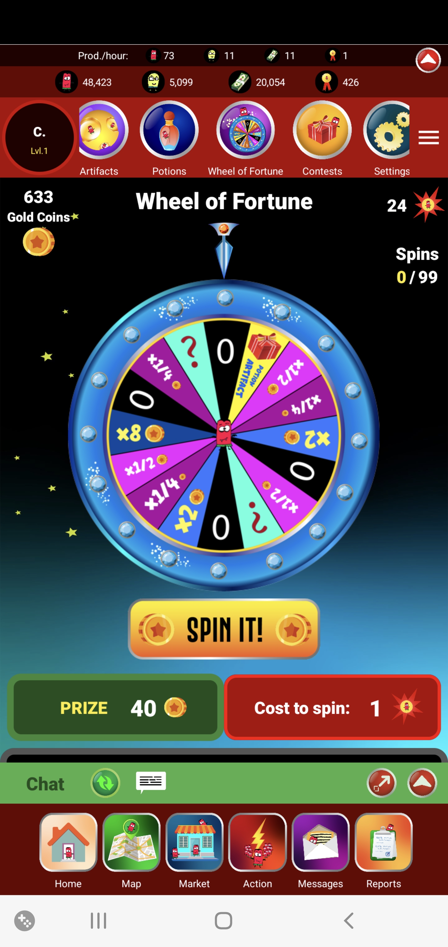 Vampirix Wheel Fortune