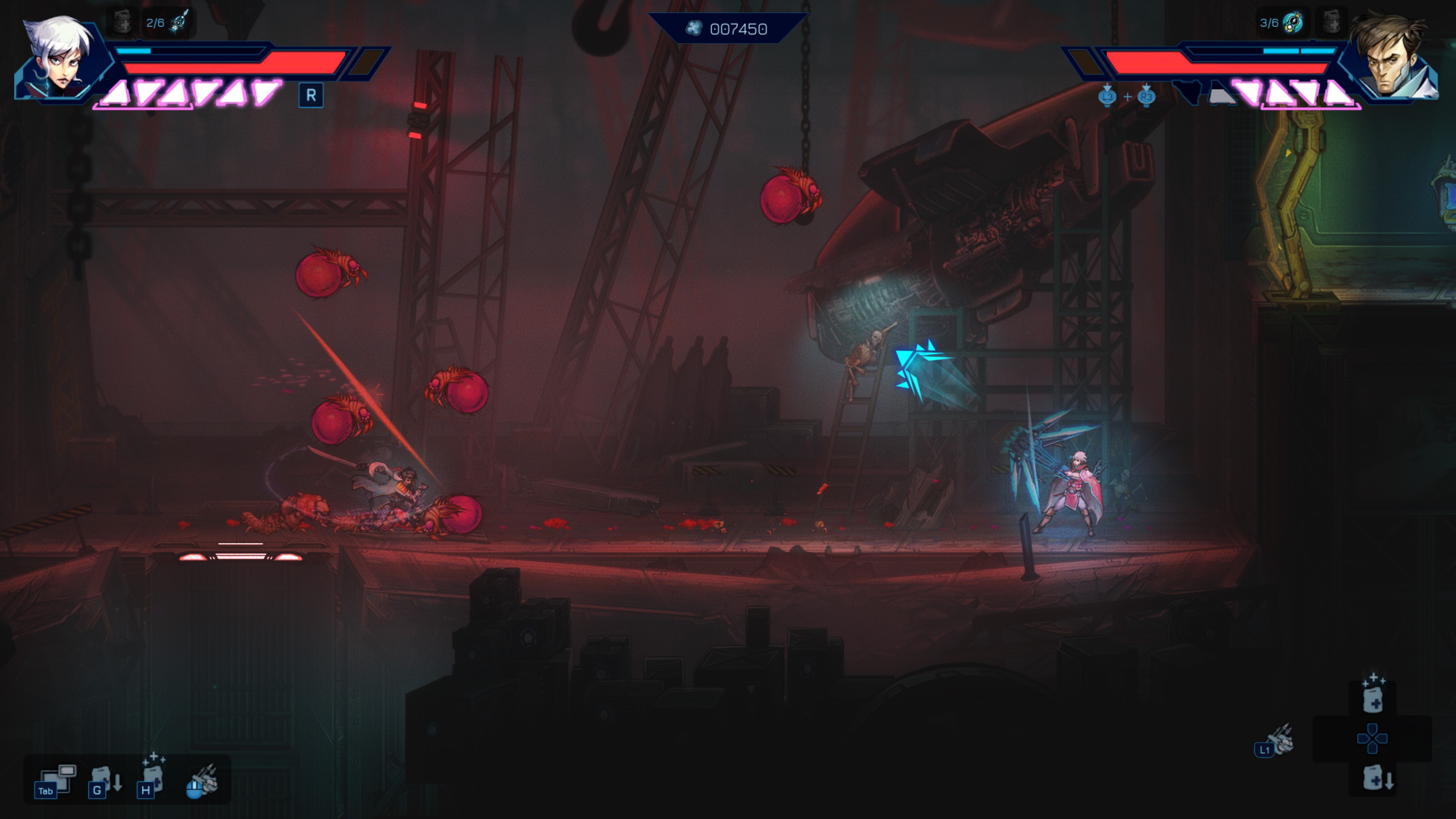 Anima Flux Co-Op Metroidvania Game  - Gameplay Screenshot