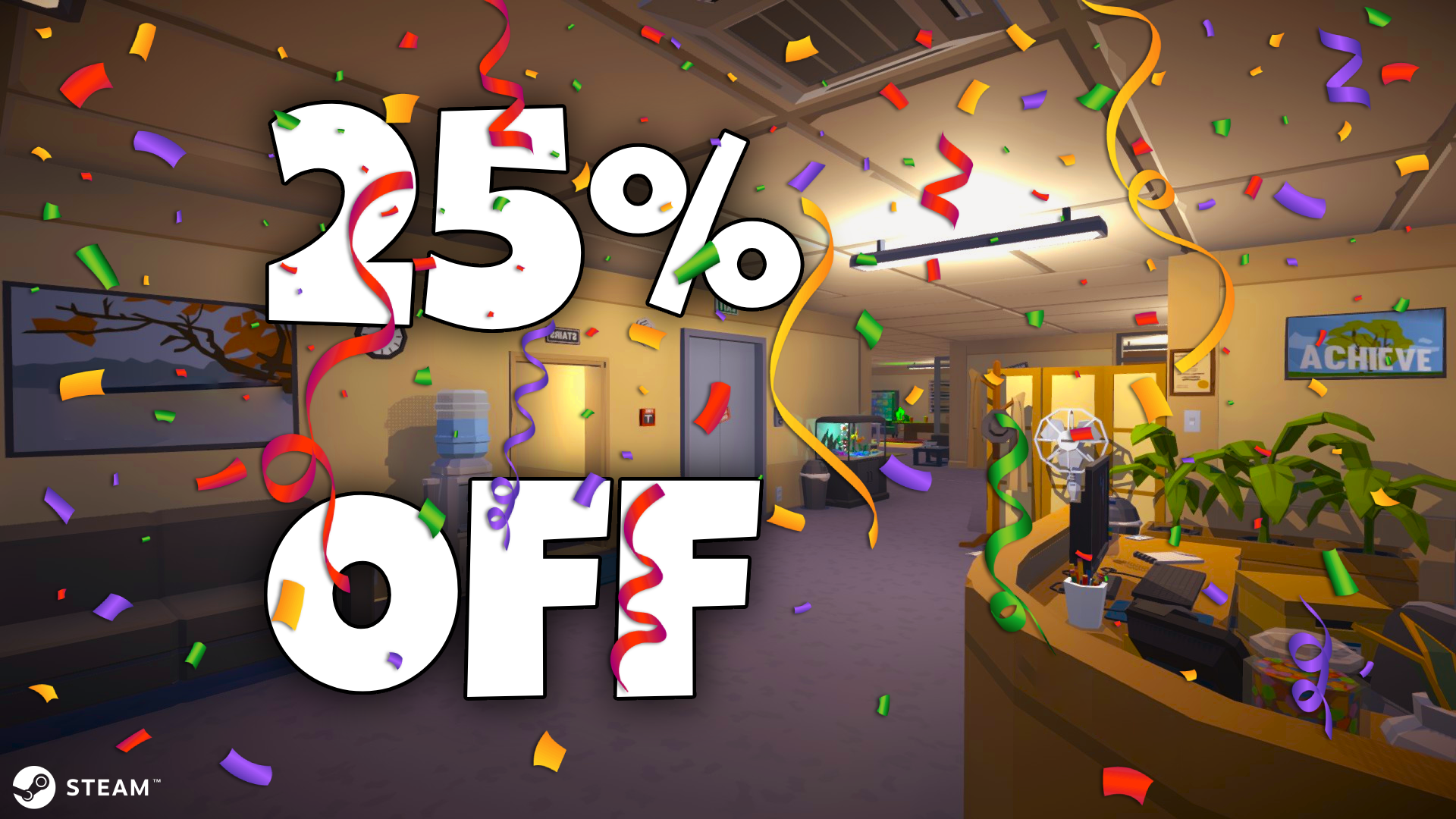 25% discount on Steam