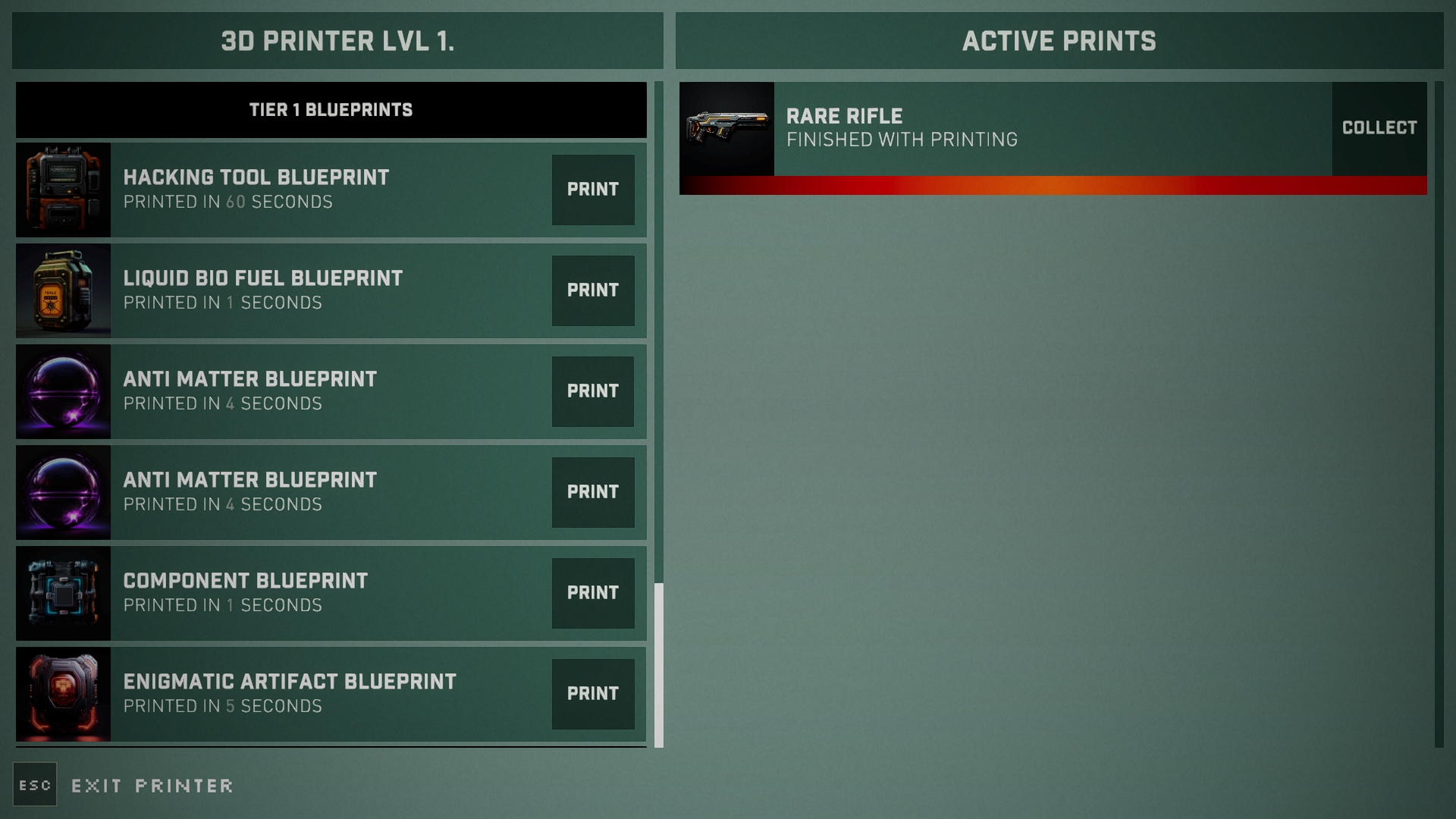 The new printer UI and blueprints