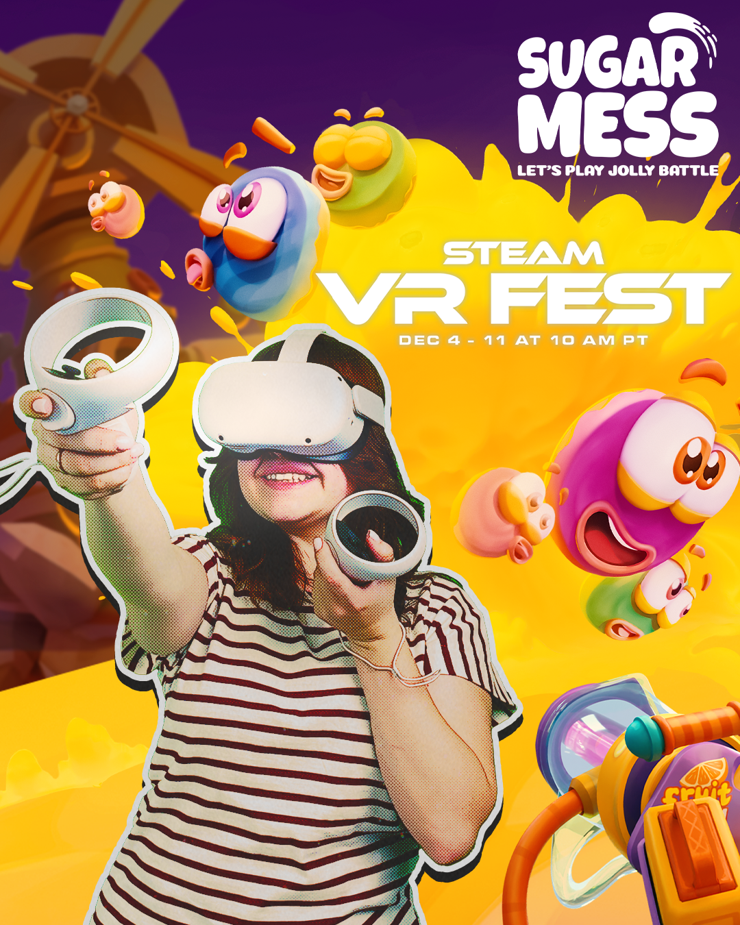 Sugar Mess VR Game Streams on STEAM VR Fest