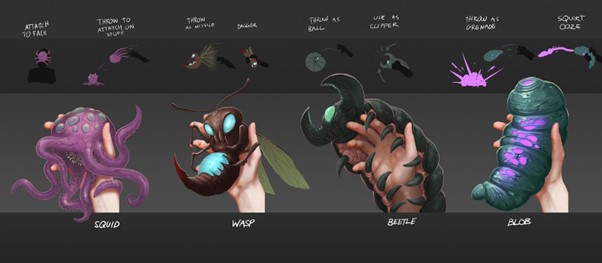 Early concept art: Creature concepts