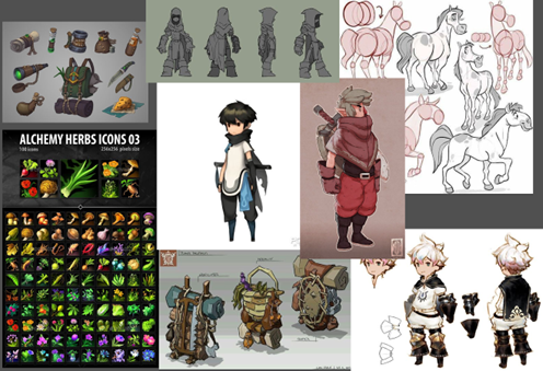 Moodboard Character and assets Style